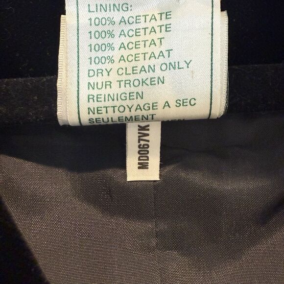 VTG Laura Ashley Dress 80s 90s Black Velvet Beaded Long Sleeve Midi 8 - Picture 11 of 13